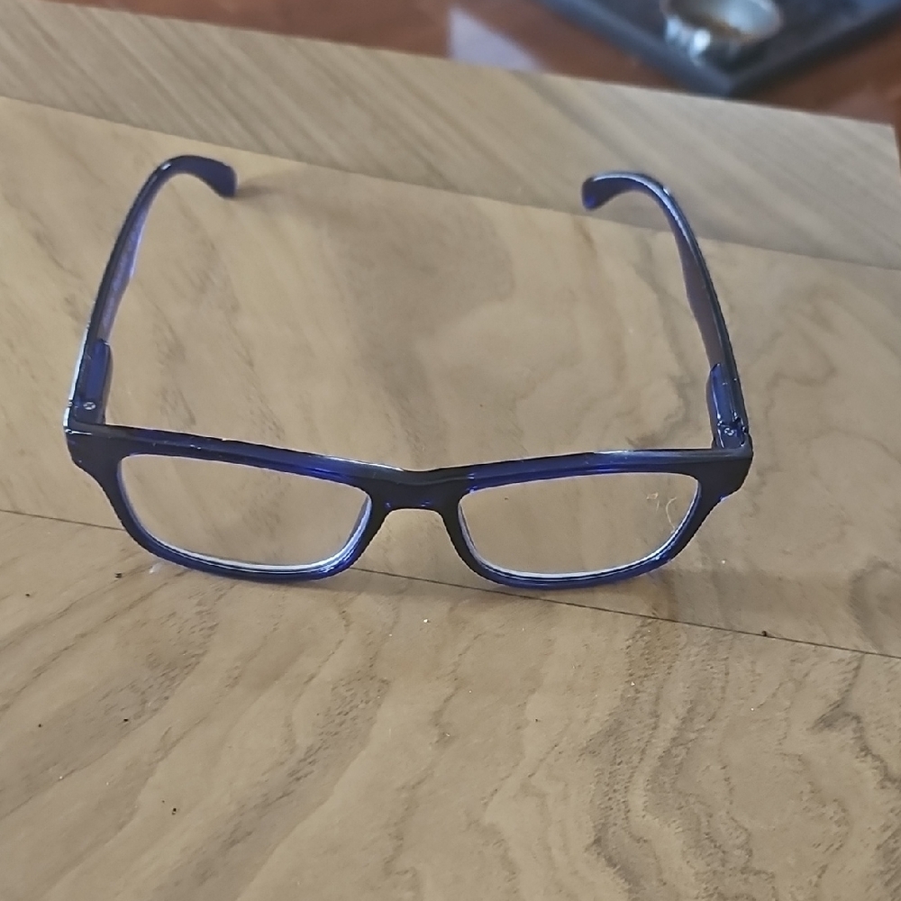 Blue Rectangular Eyeglass Frames - image 2